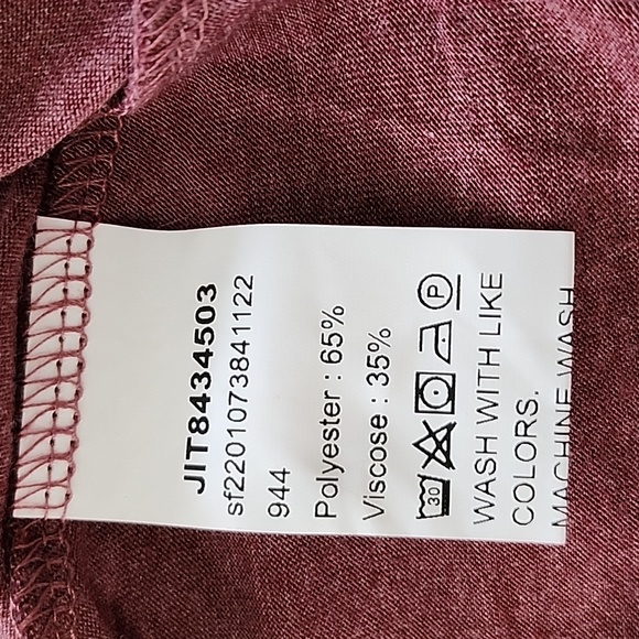 Mauve cold shoulder shirt - Picture 8 of 8